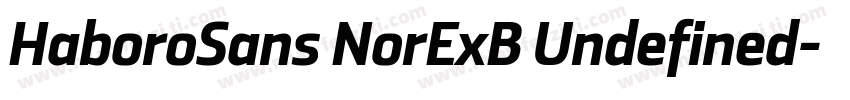 HaboroSans NorExB Undefined字体转换